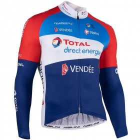 Maillot Cyclisme 2021 Team TotalEnergies Manches Longues N001